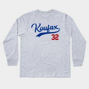 Sandy Koufax 32, LA Dodgers Kids Long Sleeve T-Shirt